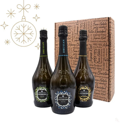 DRUSIAN Prosecco Superiore Probierpaket zu Weihnachten Lizenz zum Genießen