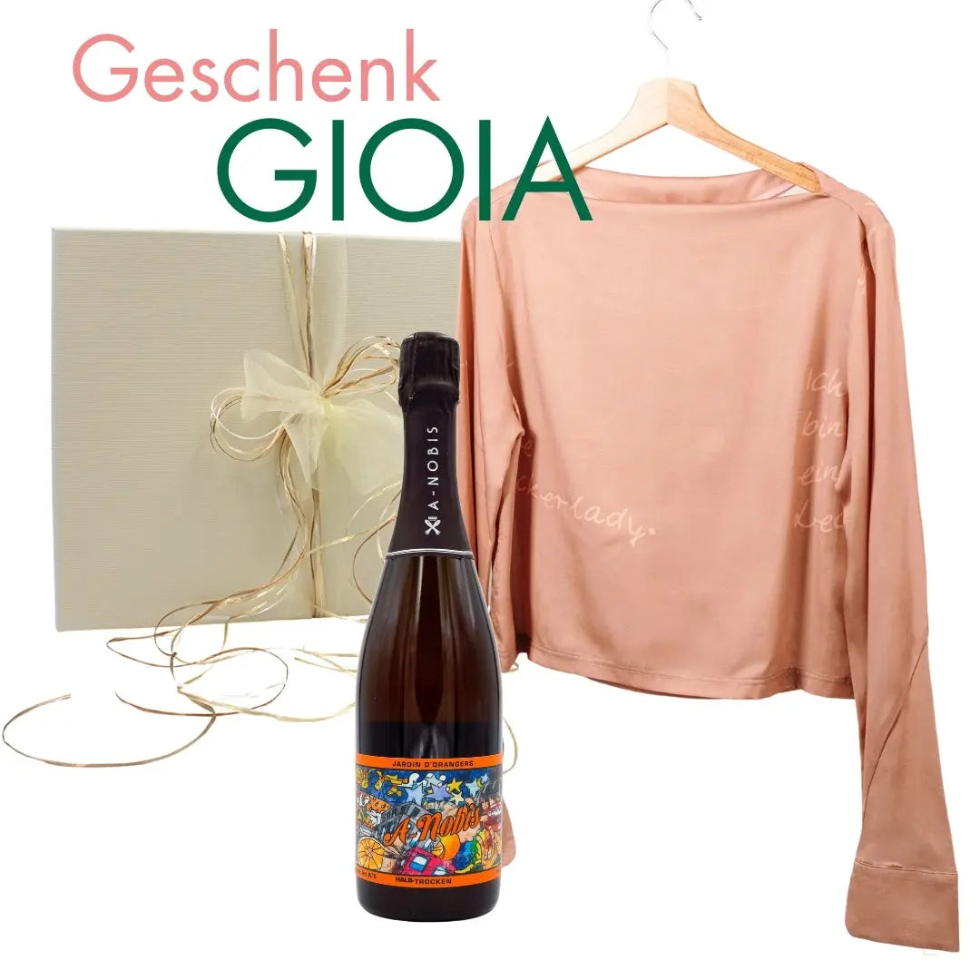 "Du bist einzigartig!" - Oberteil & Sekt als GESCHENK Lizenz zum Genießen