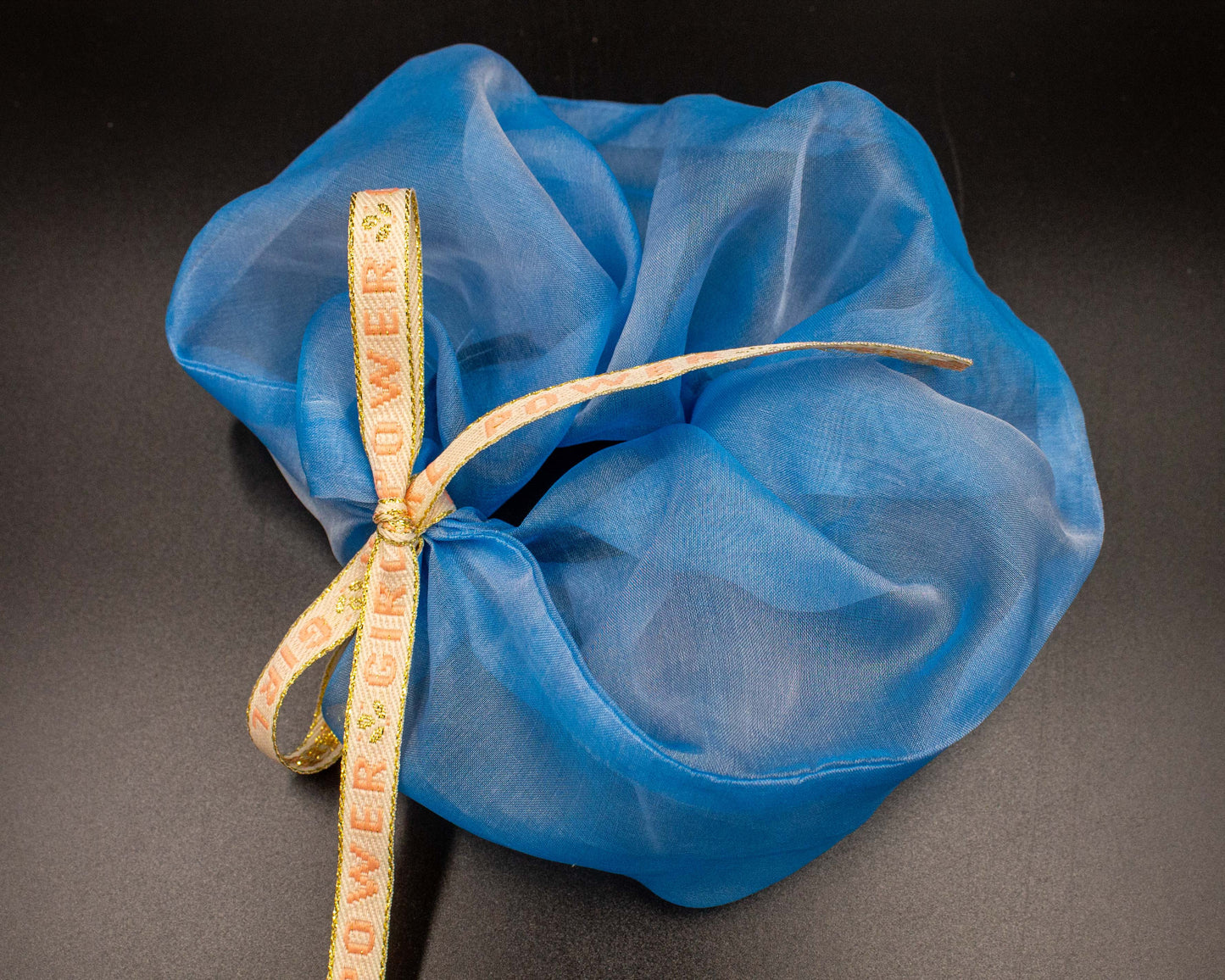 Haargummi/Zopfgummi in hellblau, GIRL POWER