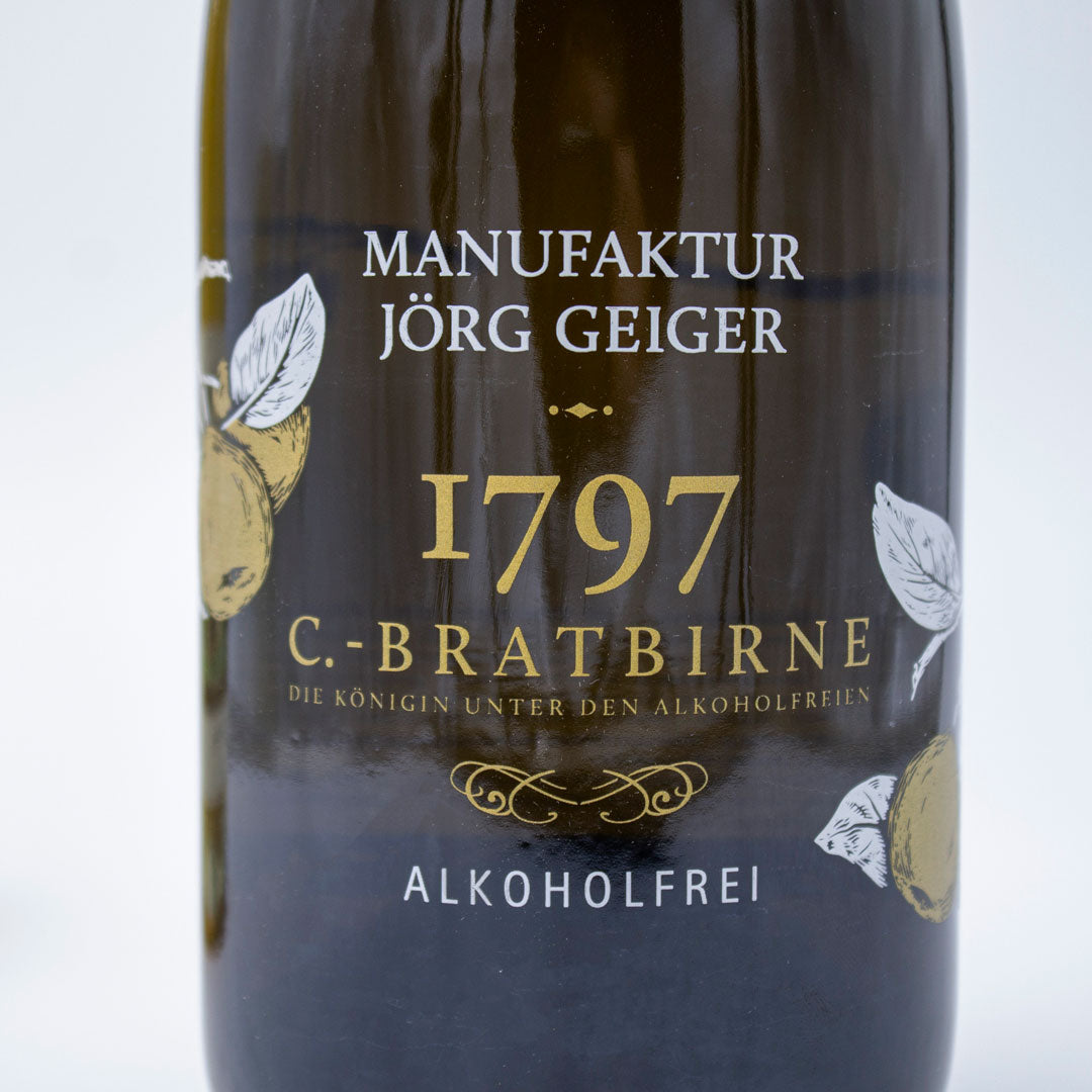 WEINMANUFAKTUR JÖRG GEIGER 1797 Champagner Bratbirne, Birnenschaumwein alkoholfrei Manufaktur Jörg Geiger