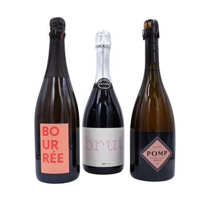 Rosé Sekt Set mit Kracher Brut Rosé, This is Bourée und POMP Cuvée Rose Lizenz zum Genießen