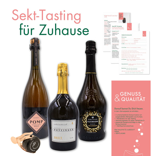 Sekt-Tasting für Zuhause - Die prickelnde Genussreise