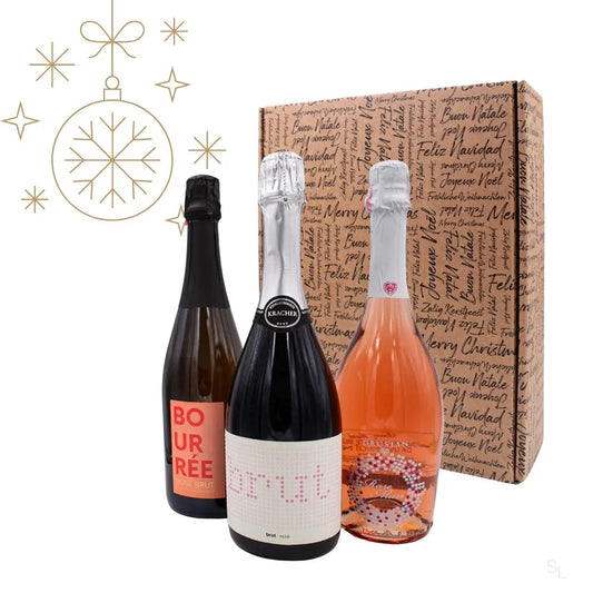 zu Weihnachten Rosé Sekt Set mit Winzersekt, Crémant und Prosecco Lizenz zum Genießen