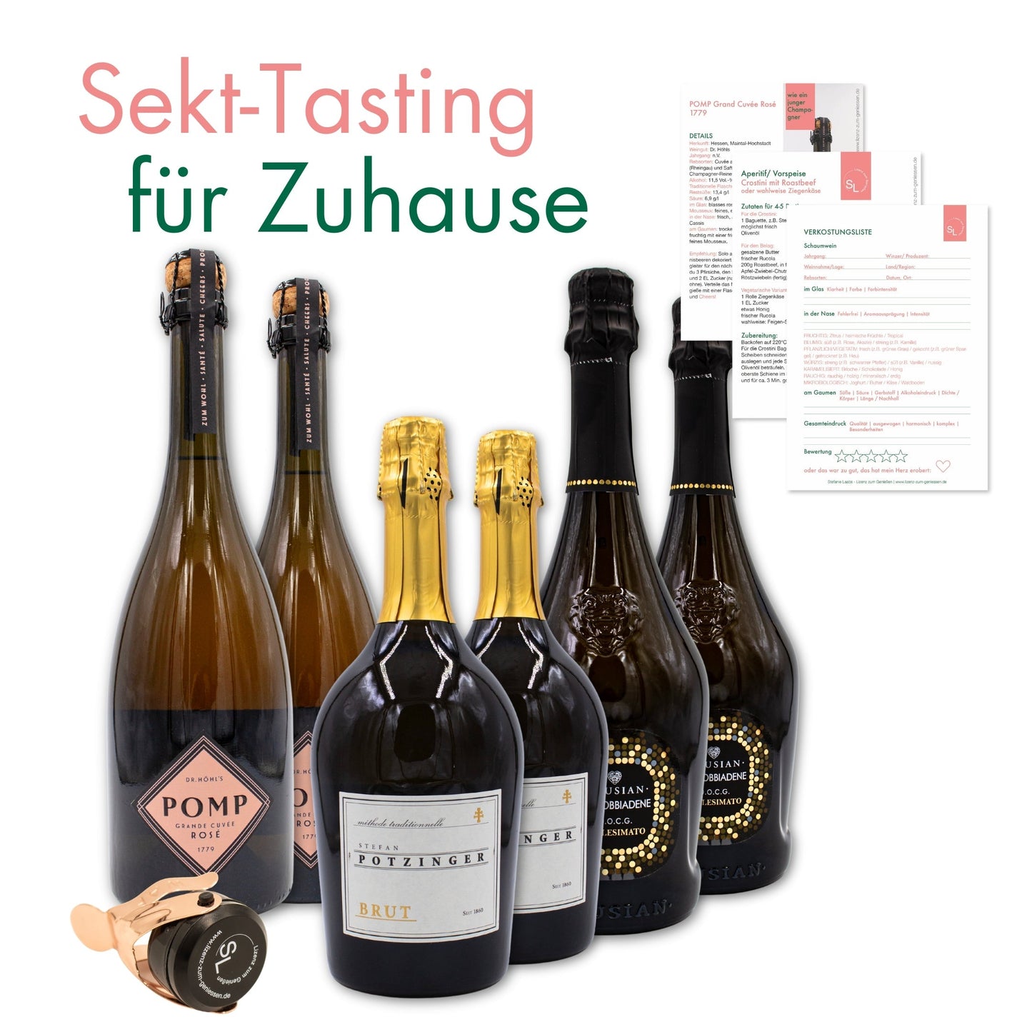 zu Weihnachten: Sekt-Tasting für Zuhause - Die prickelnde Genussreise