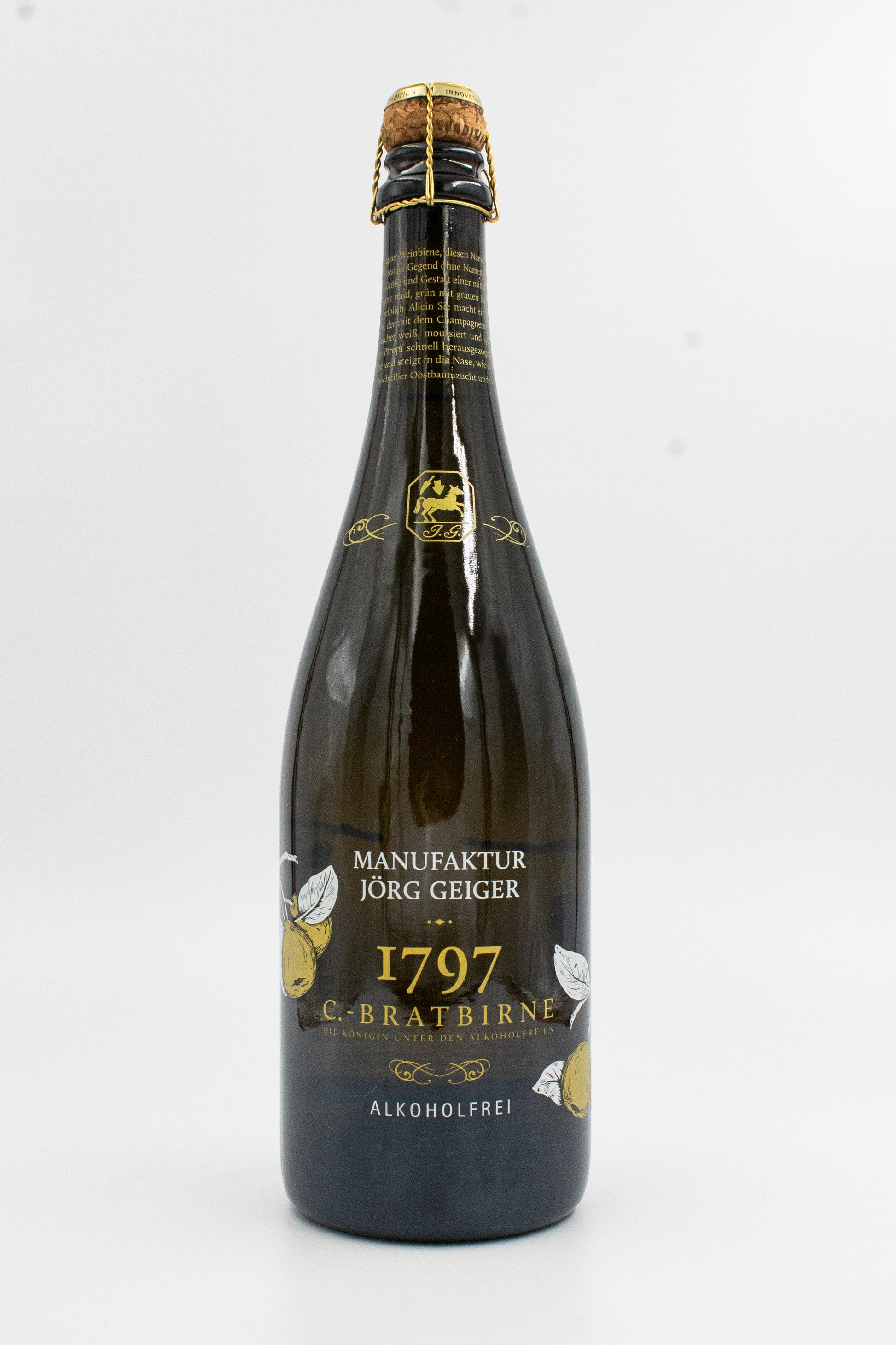 WEINMANUFAKTUR JÖRG GEIGER 1797 Champagner Bratbirne, Birnenschaumwein alkoholfrei Manufaktur Jörg Geiger